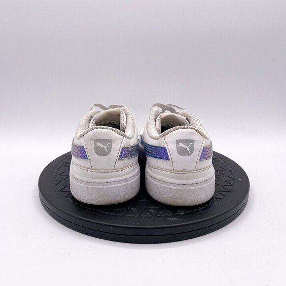 Puma Kids Girls Vikky V3 Twinkle Lace Up Sneakers Shoes Casual - White Size 1C - Picture 3 of 9